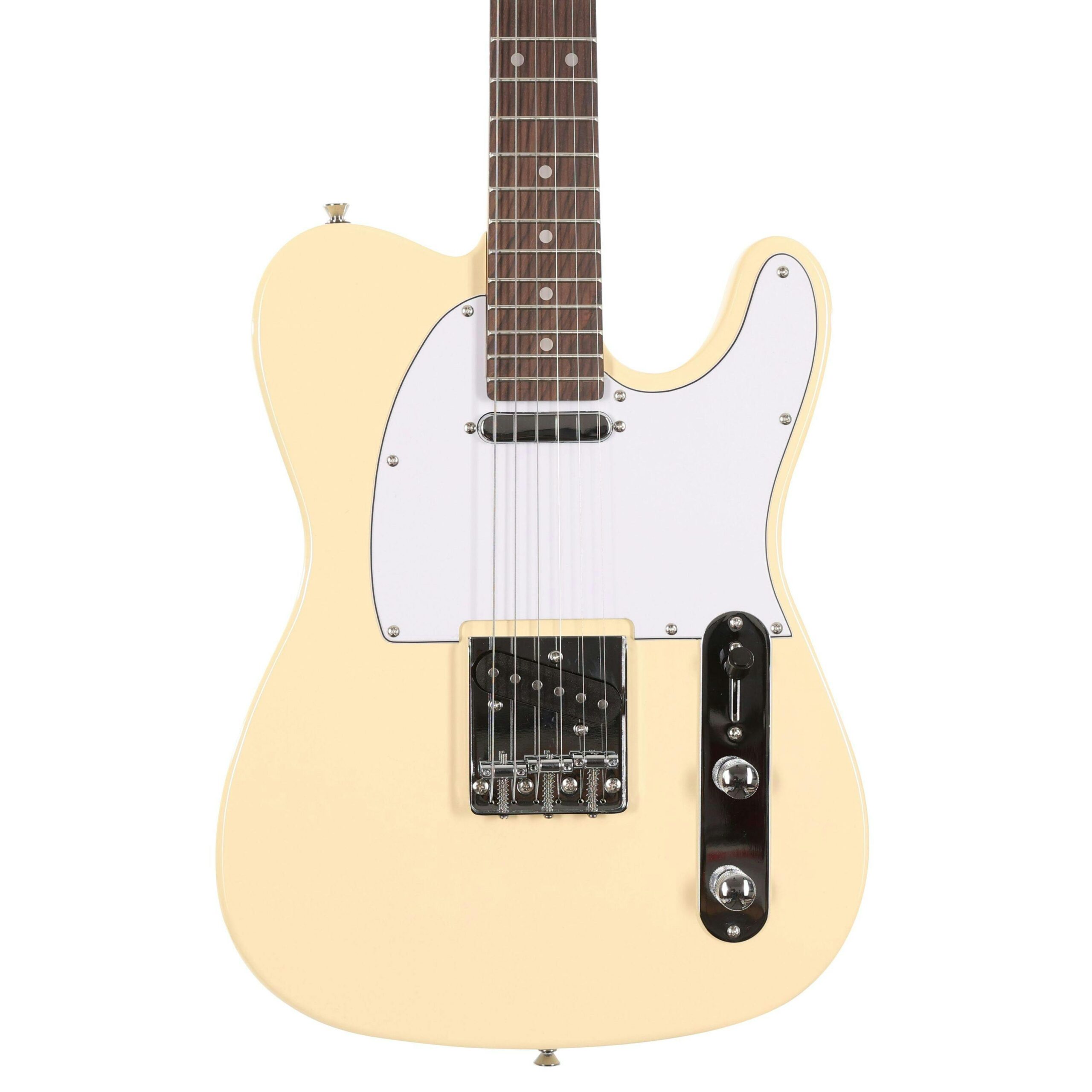 EastCoast T1 Electric Guitar in Vintage White in stock