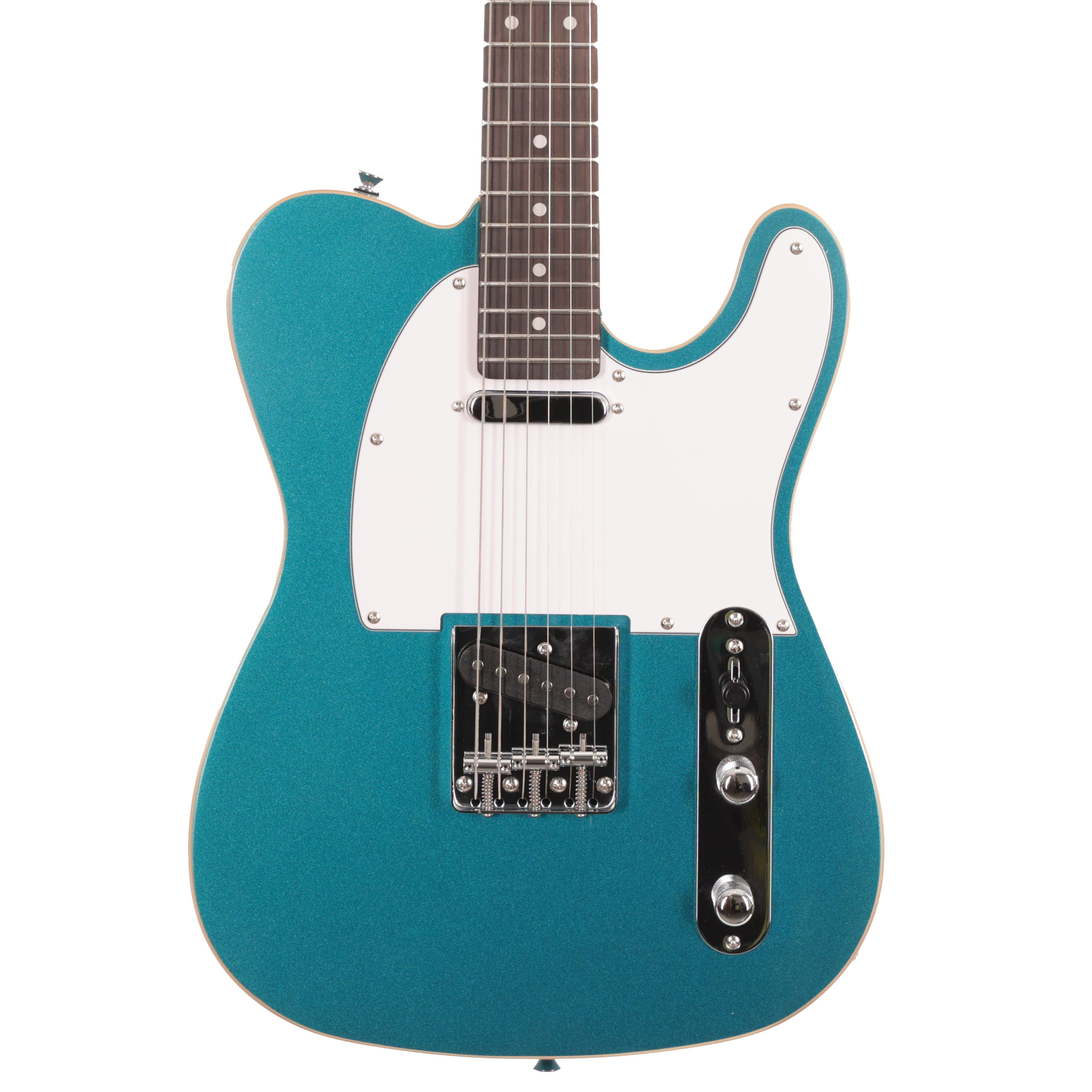 Eastcoast T62 Double-Bound T-Style Electric Guitar In Lake Placid Blue in stock