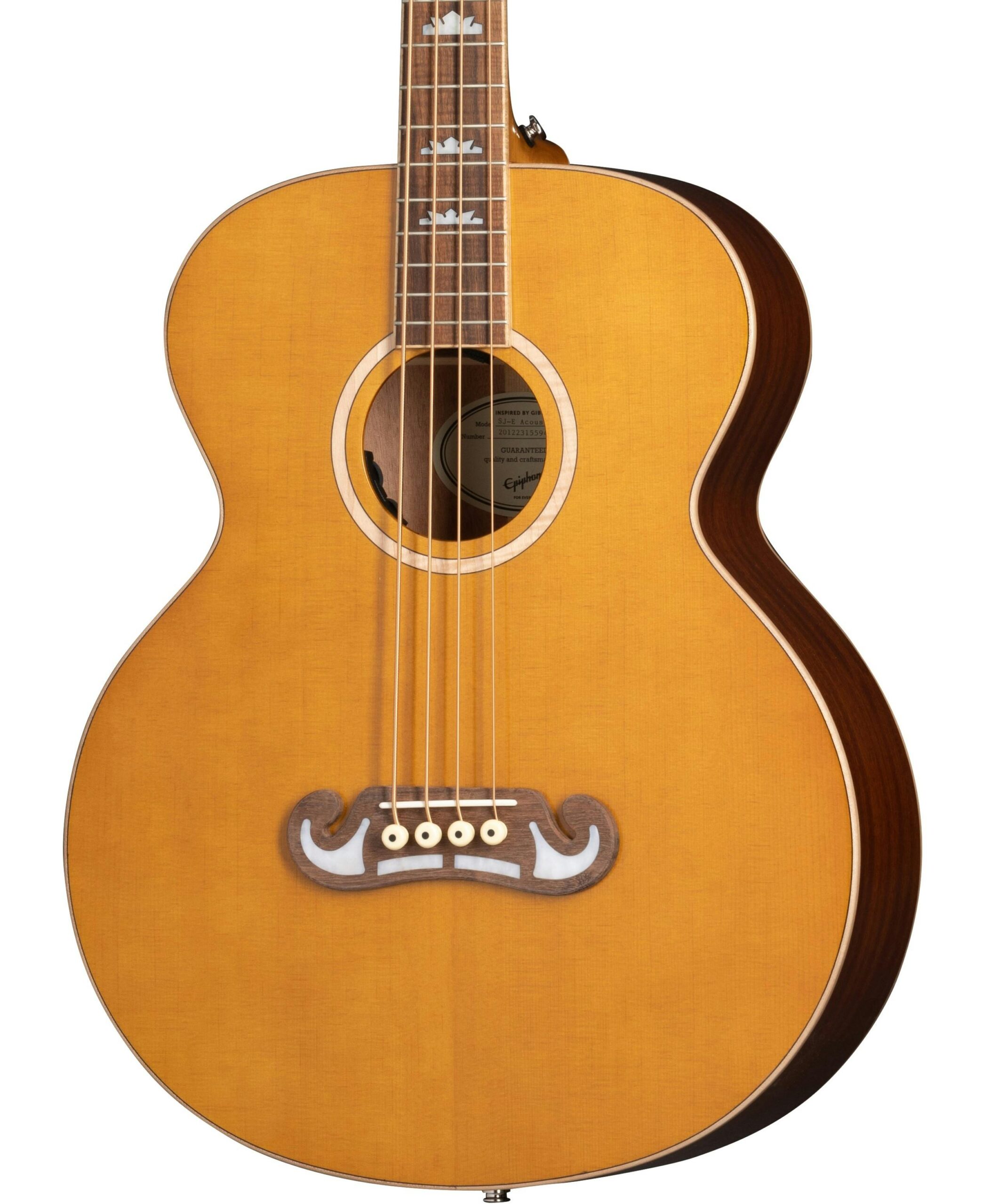 B Stock : Epiphone El Capitan J-200 Studio Bass In Natural With Fishman Sonitone 002 in stock