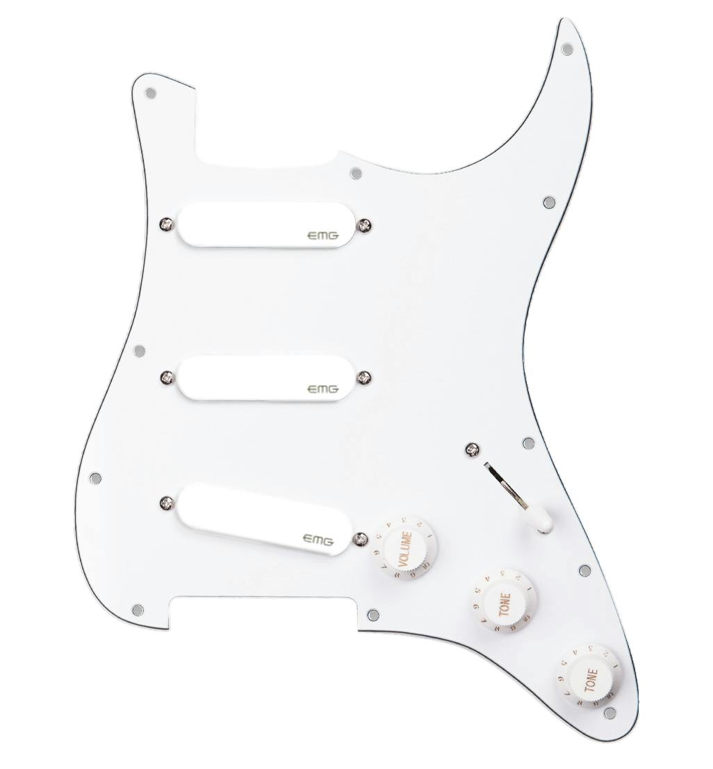 EMG DG20 David Gilmour Set of Pickups & Pickguard White Pickups & White Pickguard in stock