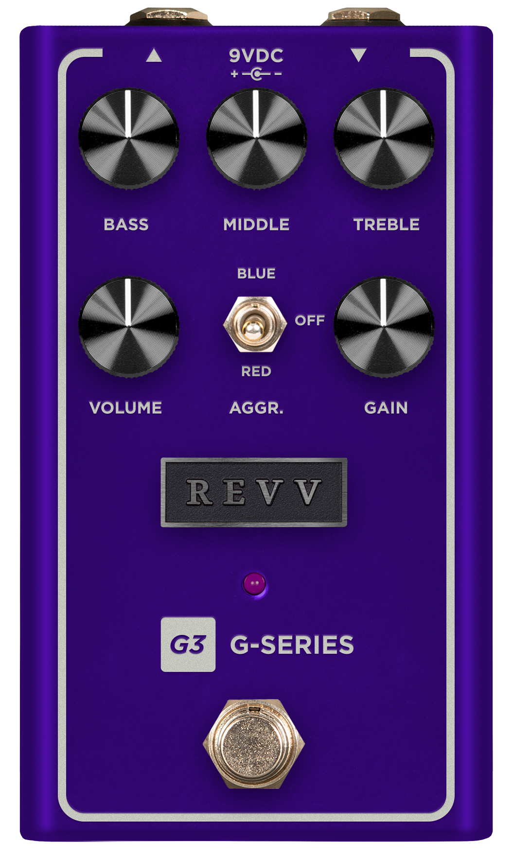 Revv Amplification G3 V2 Preamp Overdrive & Distortion Pedal in Purple in stock - Image 1