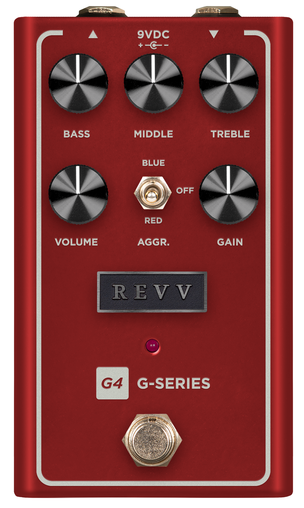 Revv Amplification G4 V2 Preamp Overdrive & Distortion Pedal in Red in stock - Image 1