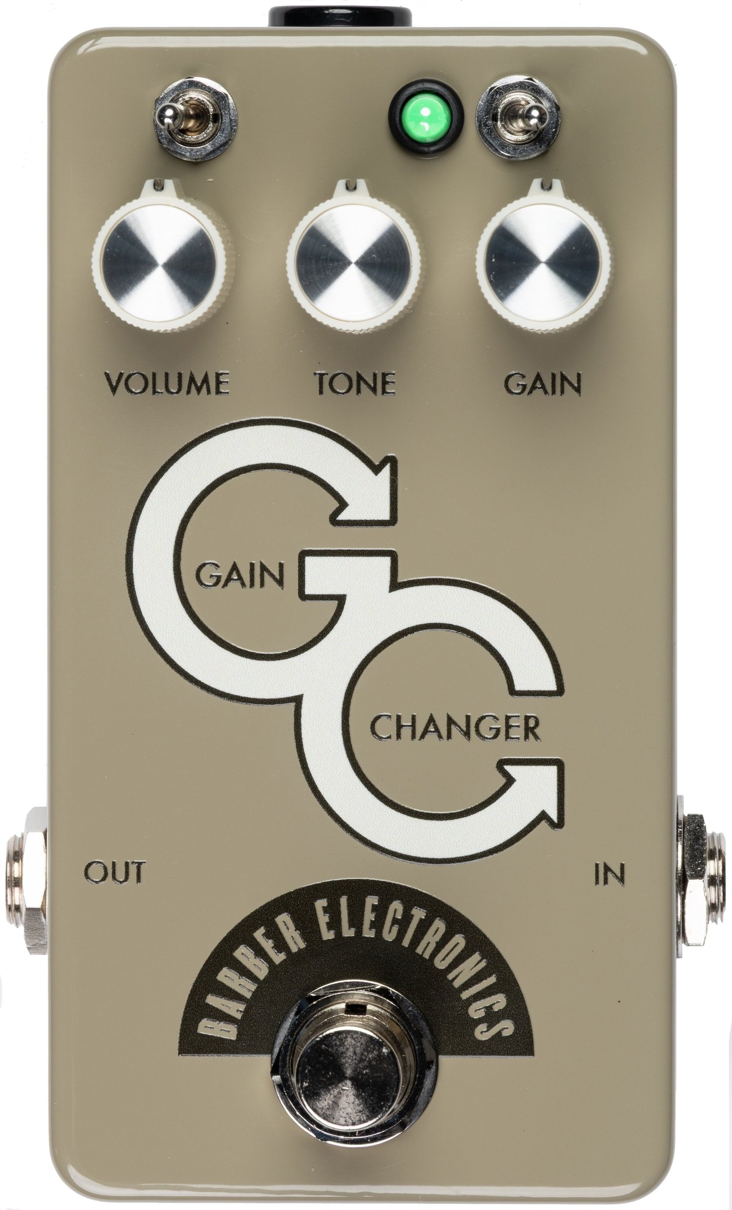 Barber Electronics Gain Changer SR Drive Pedal in Olive in stock - Image 1