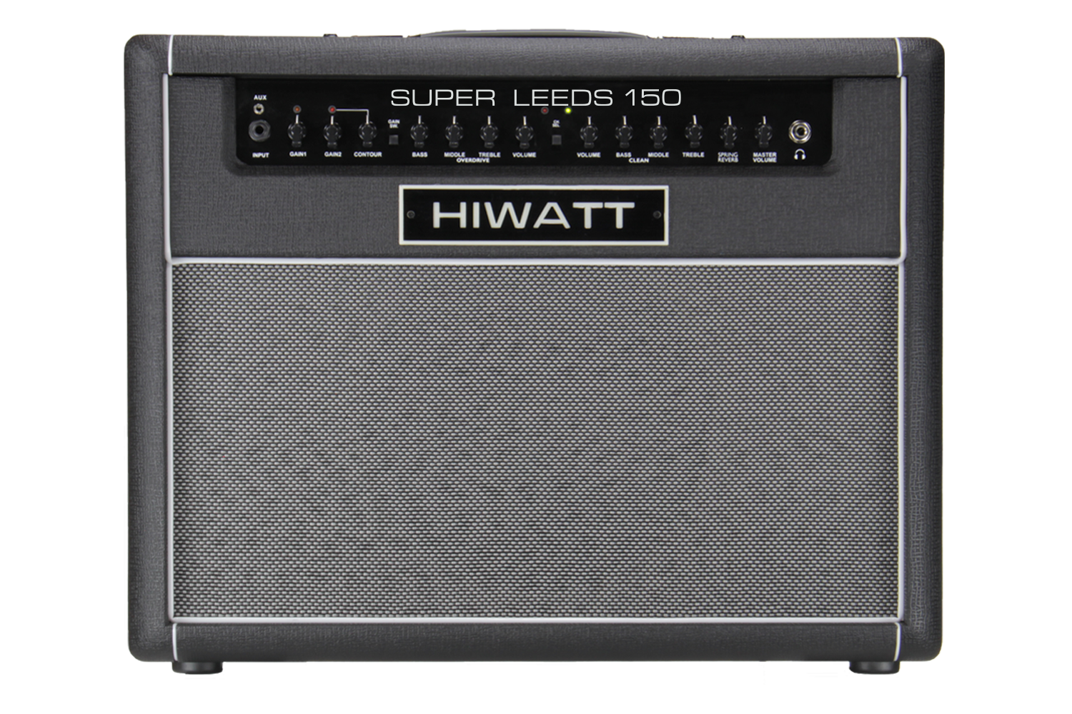 HIWATT SUPER LEEDS 150 1x12 150w Amplifier Combo in Black with Spring Reverb in stock - Image 1