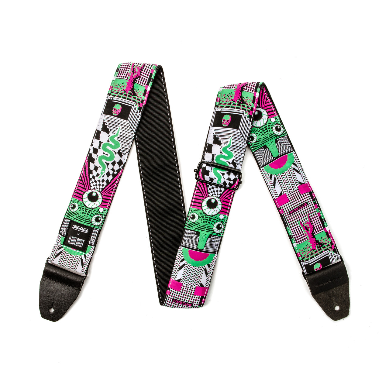 Jim Dunlop ILOVEDUST Mnemonic Fuzz Guitar Strap in stock