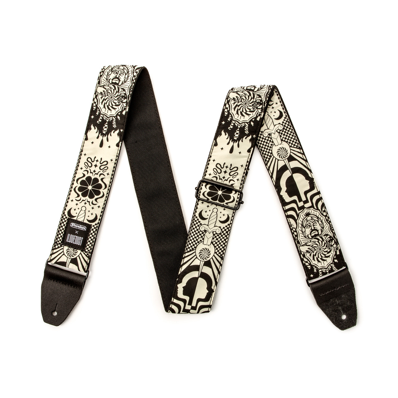Jim Dunlop ILOVEDUST Night Spells Guitar Strap in stock