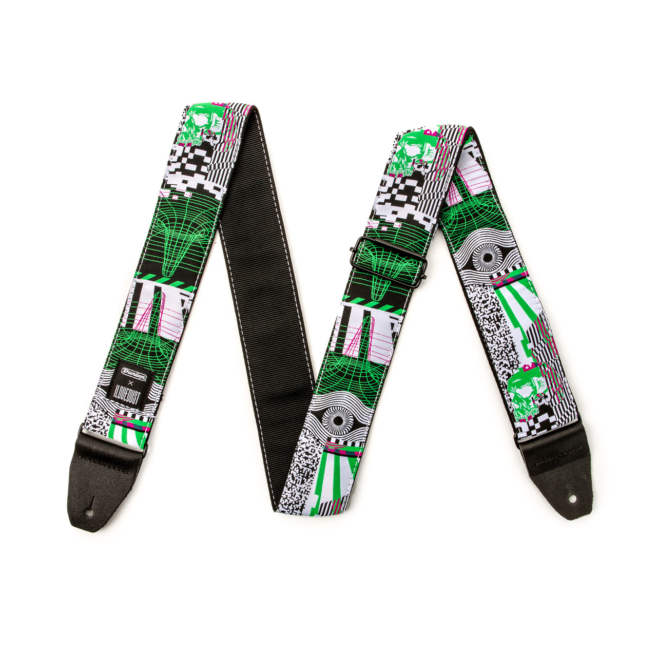 Jim Dunlop ILOVEDUST Tempest Fuzz Guitar Strap in stock