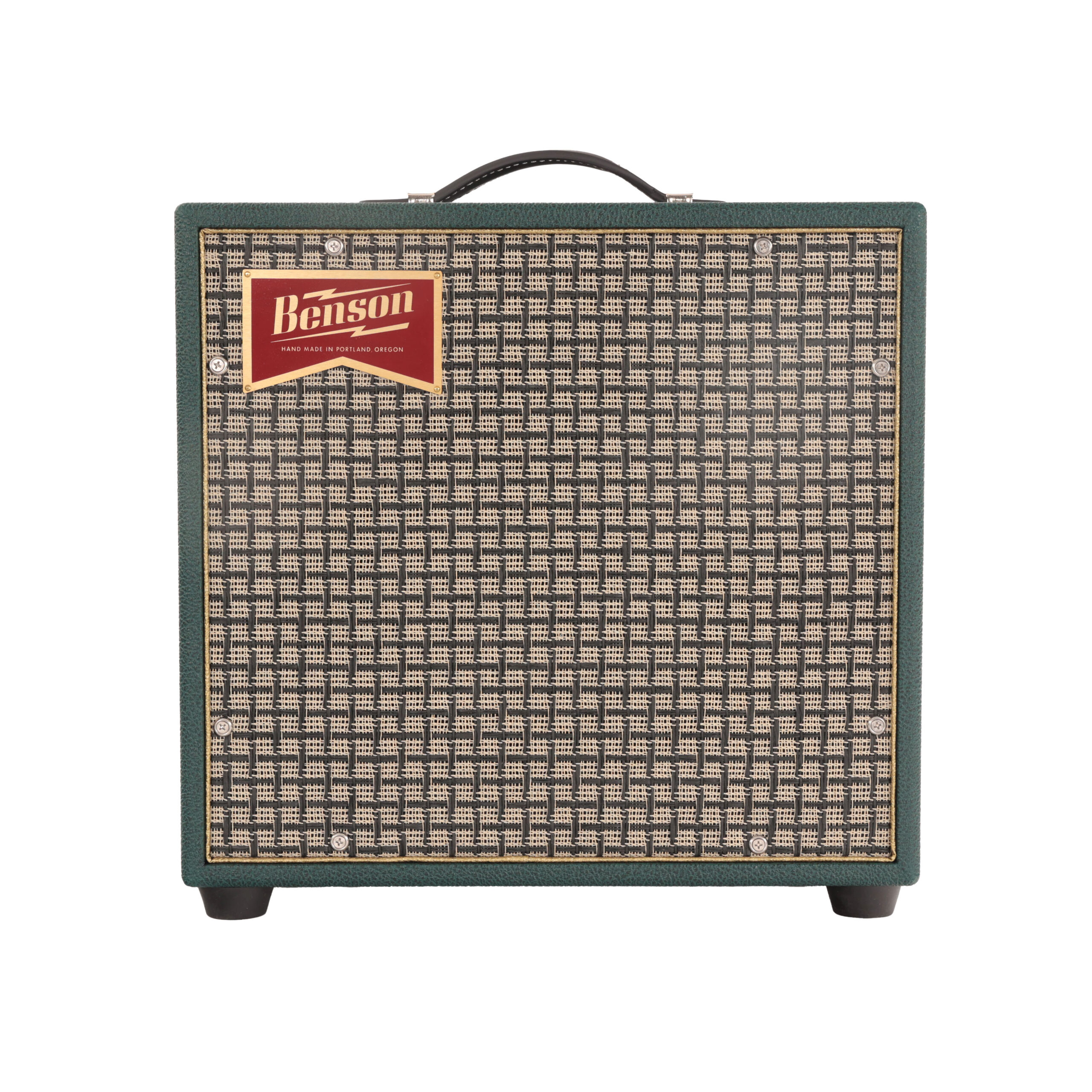 Benson Vinny Reverb 5W 1X10 Valve Amp Combo in Green Brown with Chequered Grille in stock