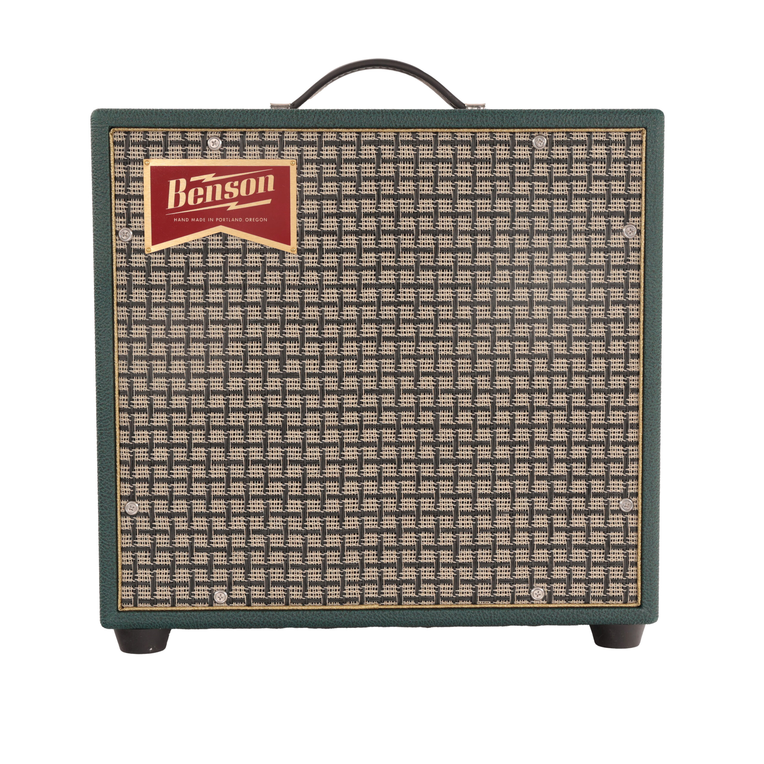 Benson Nathan Junior Reverb 5w 1x10 Valve Amp Combo in Green with Chequered Grille in stock
