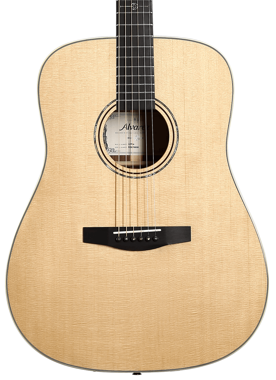 Alvarez Laureate LD70E Dreadnought Electro-Acoustic in Natural in stock
