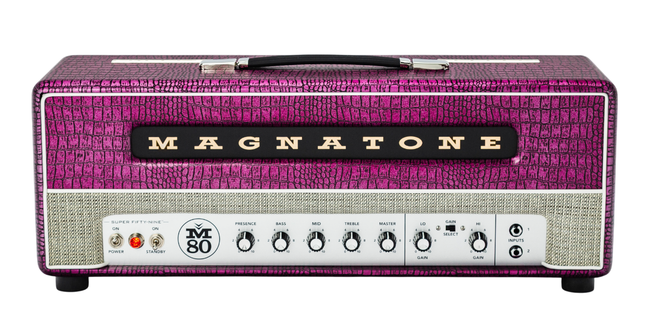 Magnatone Billy Gibbons Signature Super Fifty-Nine M-80 Head in Chrome Grape in stock