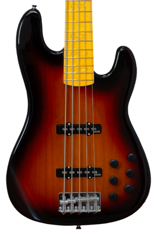 Markbass MB GV 5 Gloxy 5-String Bass Guitar in 3-Tone-Sunburst, Maple Fretboard in stock