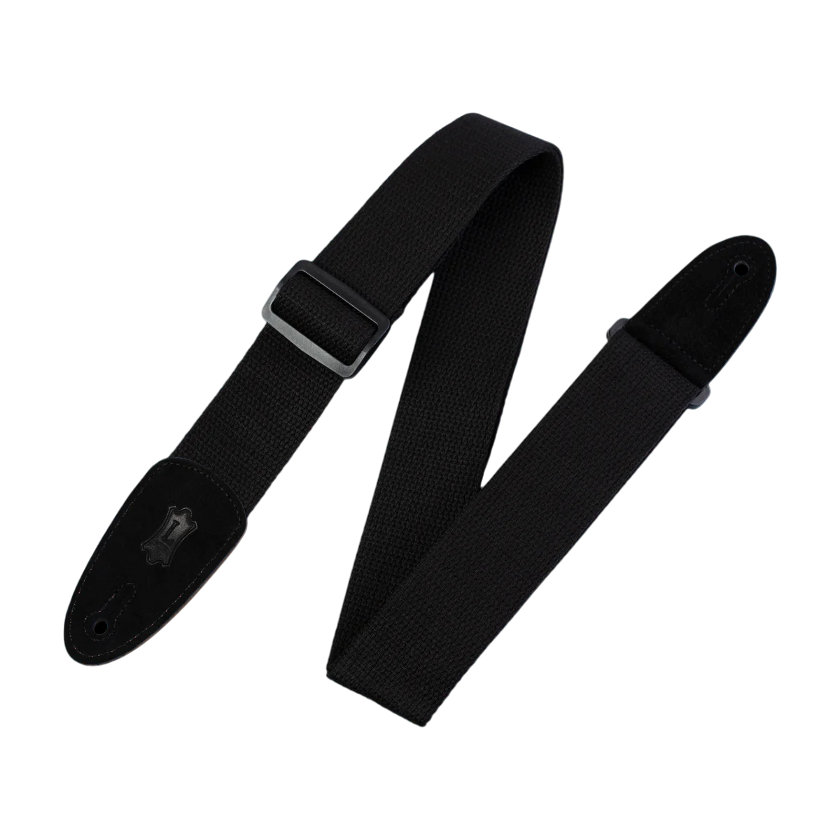 Levys Cotton Strap with Suede Ends In Black in stock