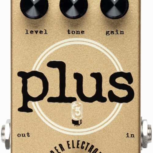 Barber Electronics Five Watt World PLUS Boost Overdrive Pedal in Gold in stock