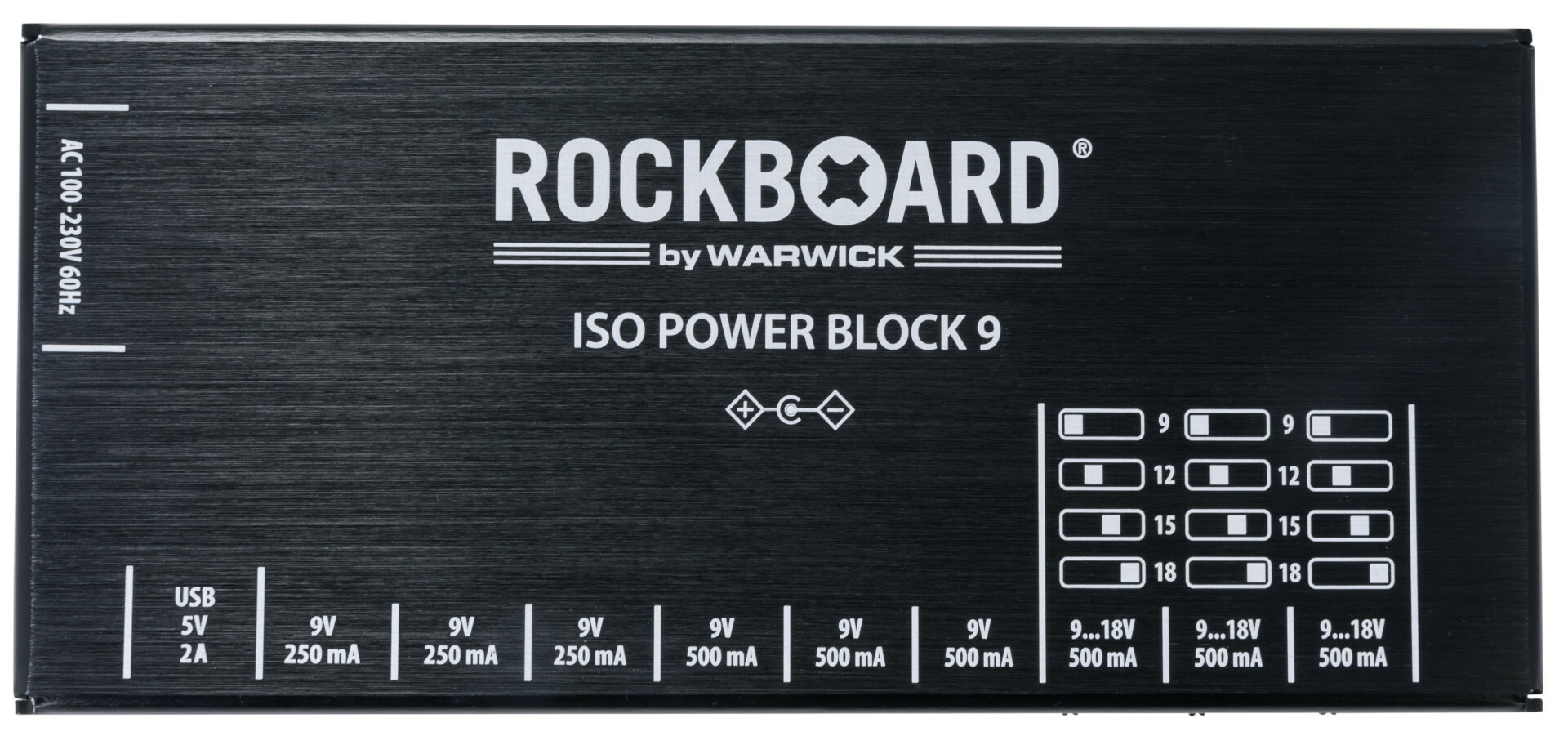 Rockboard Power Block ISO V9 IEC, 9 to 18V, 100/230 Volt out of stock - Image 1
