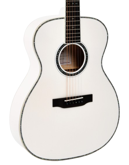 B Stock : Sigma S000A White Pearl - solid flamed maple back and sides - LR Baggs EAS-VTC 004 in stock