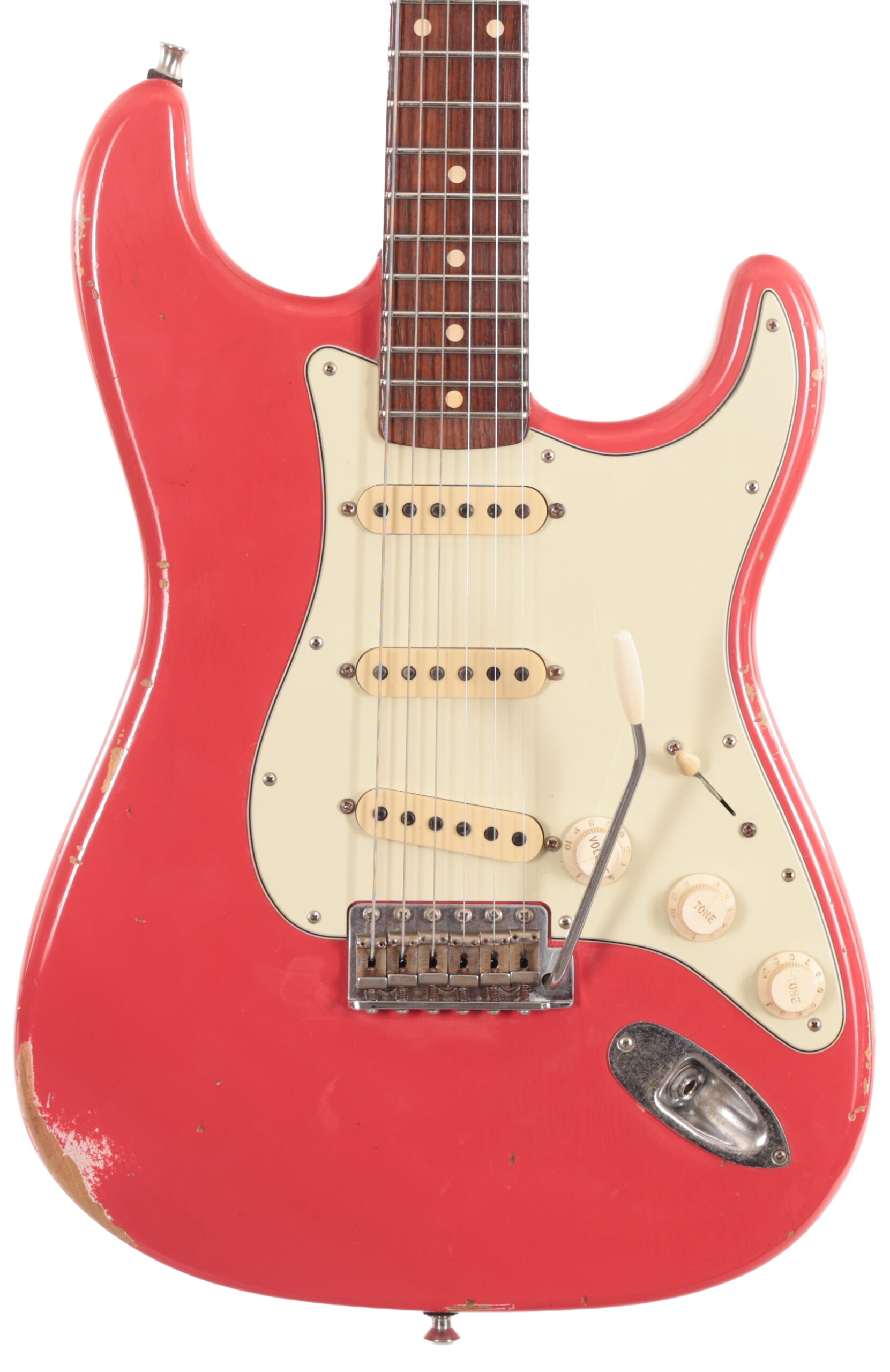 Second Hand Fender Custom Shop 1960 Strat Fiesta Red 2017 HW Celina Garcia Pickups 825 in stock