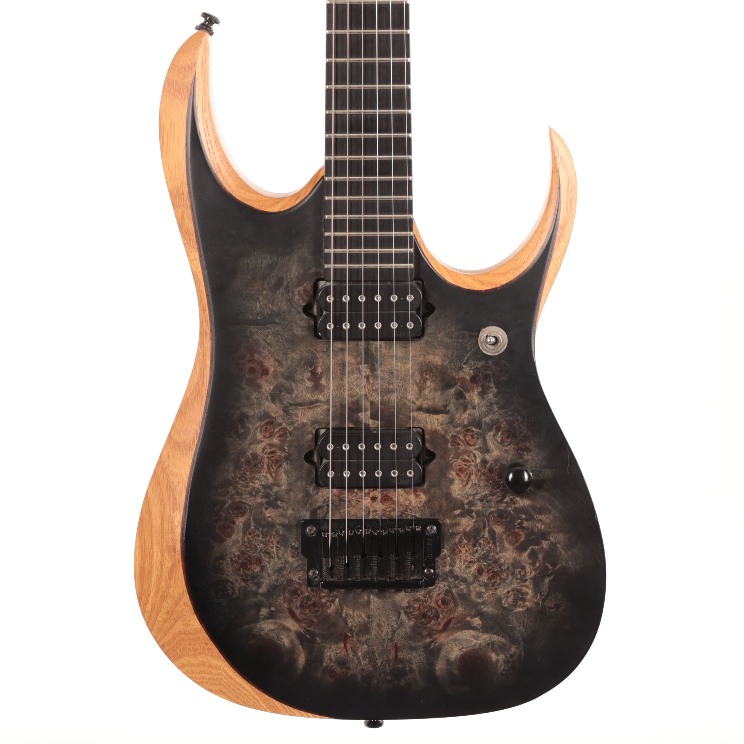Second Hand Ibanez RGDIX6PB Electric Guitar with Burl Top 790 in stock