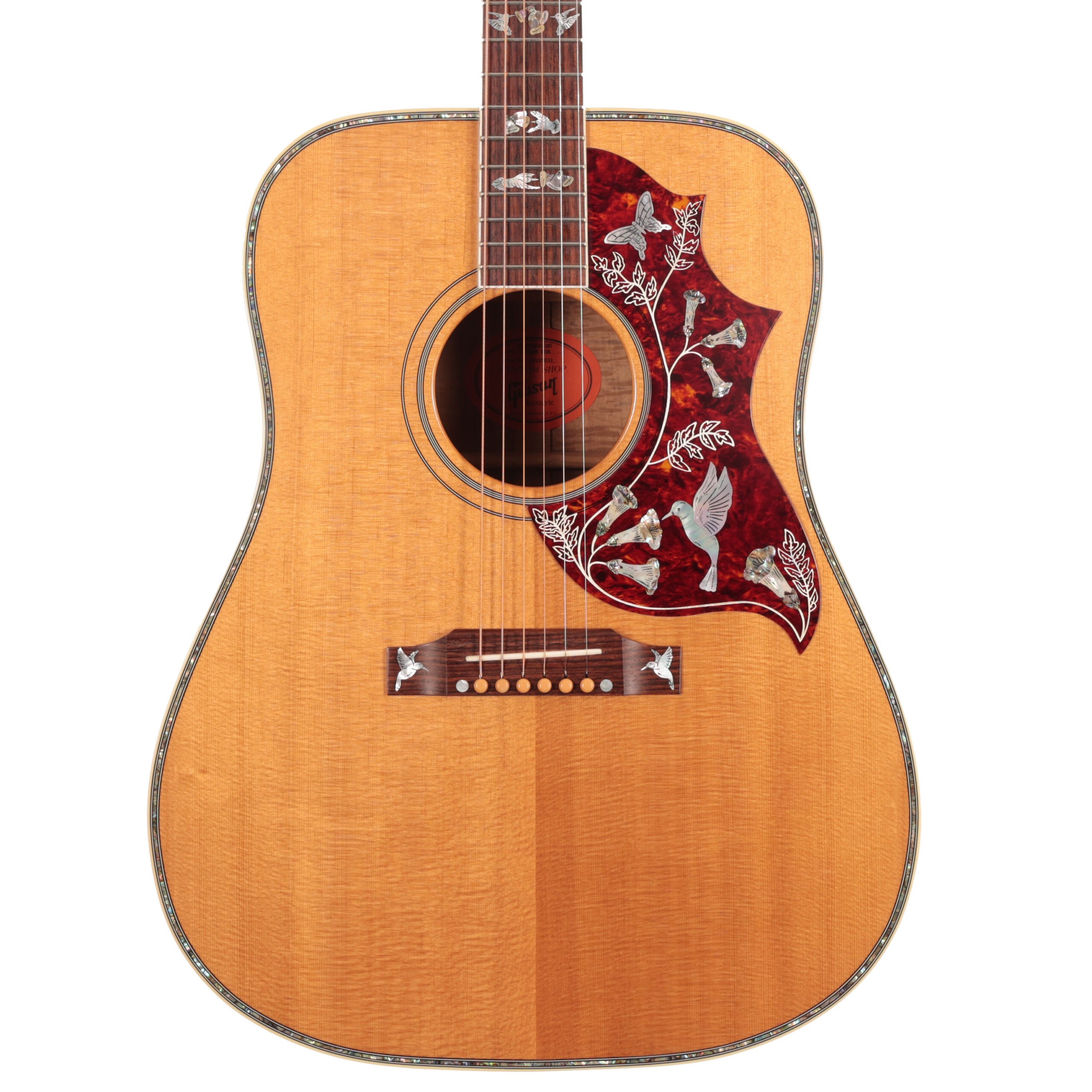 Second Hand Gibson Hummingbird Custom Acoustic Guitar in Koa 5-4 in stock