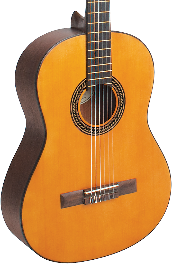 Valencia VC204 4/4 Size Classical Guitar in Antique Natural in stock