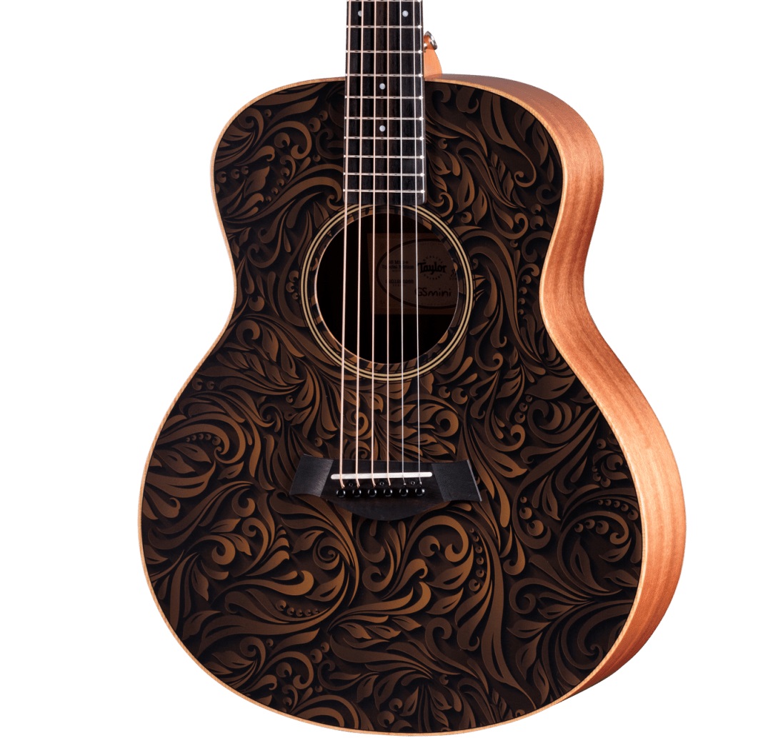 Taylor GS Mini-e Special Edition Electro-Acoustic in Paisley Burst in stock