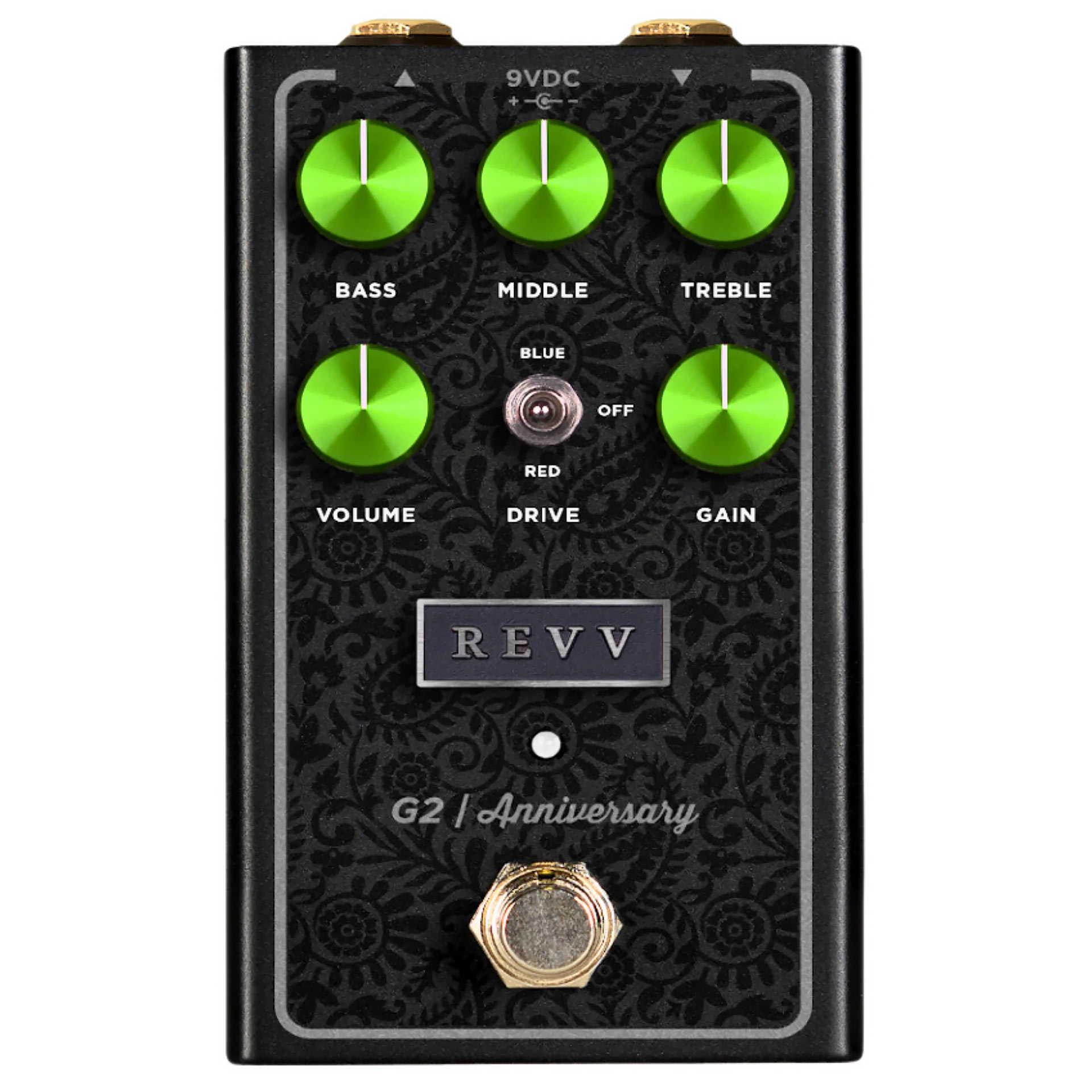 Revv Amplification G2 Anniversary V2 Preamp, Overdrive & Distortion Pedal in Green out of stock