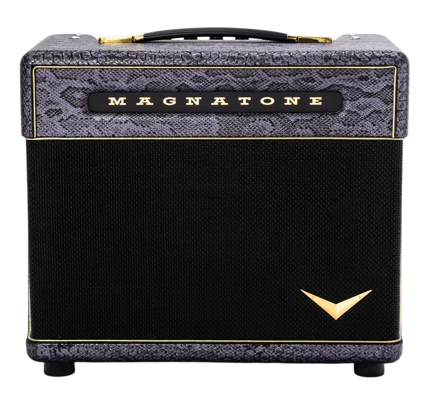 Magnatone Slash Signature Baby M-80 1 x 10 Extension Cabinet in Purple Python in stock - Image 1